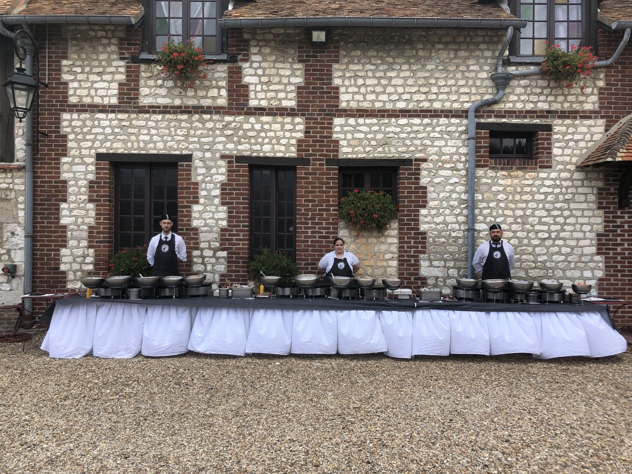 Menu de mariage présentant les options de crêpes et galettes personnalisées